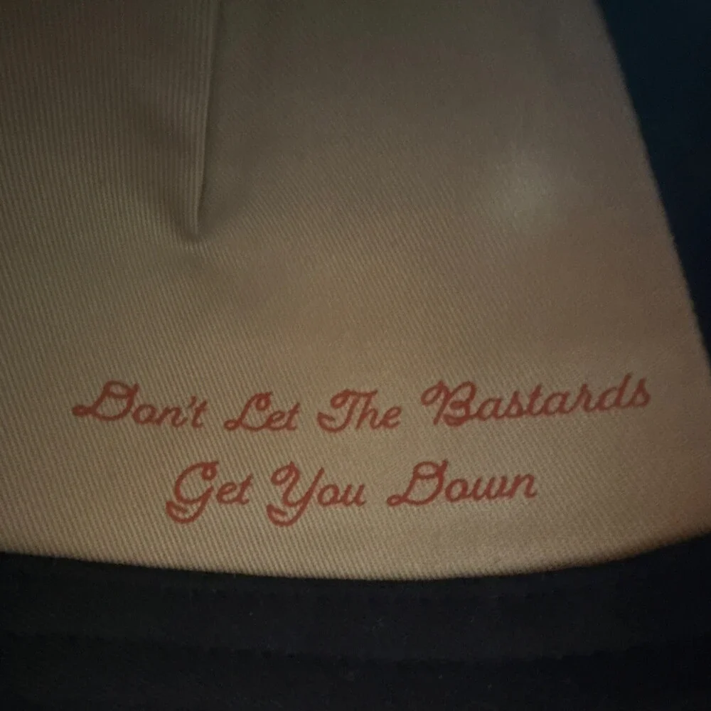 Iron and Resin Beige/Black Mesh Back Trucker Hat Cap, Unisex Adults